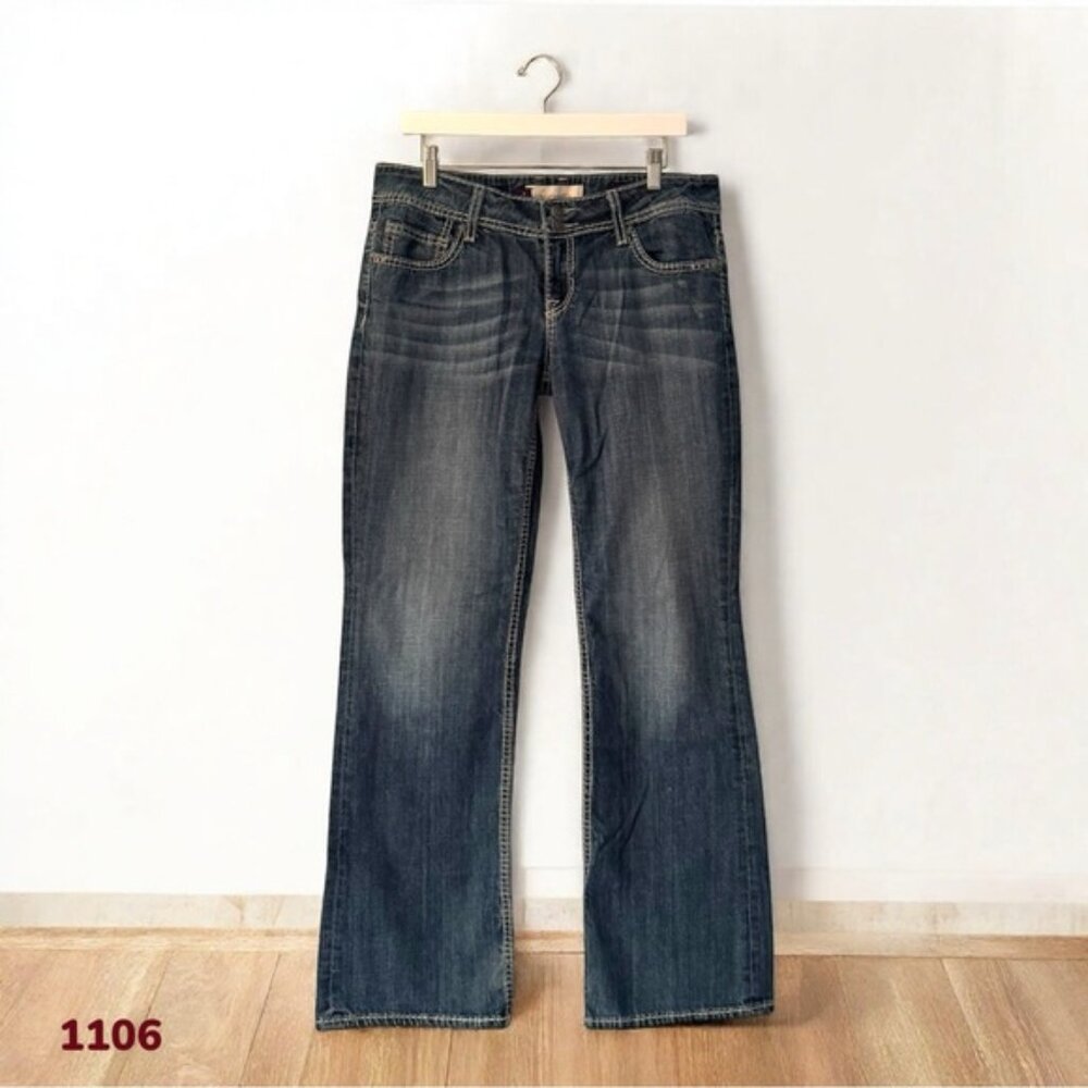 1106 Vigoss Signature Bootcut Jeans Size 12 (34x33) Western Embellished Pockets